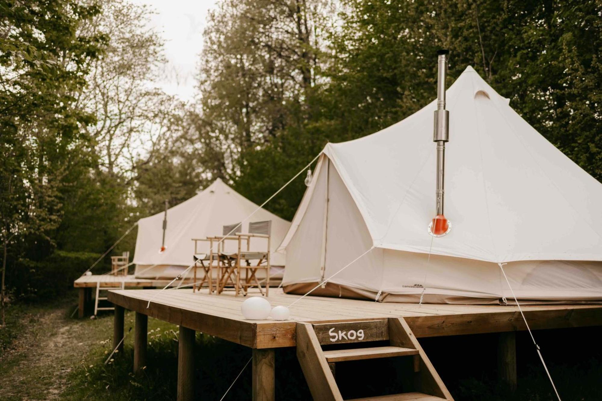 Falkeroed - Lyxig Glamping I Naturreservat Ink Frukost غريبستاد المظهر الخارجي الصورة